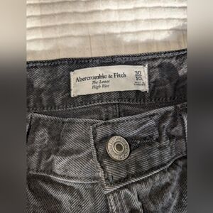 Abercrombie & Fitch Women's Gray High Rise Jeans